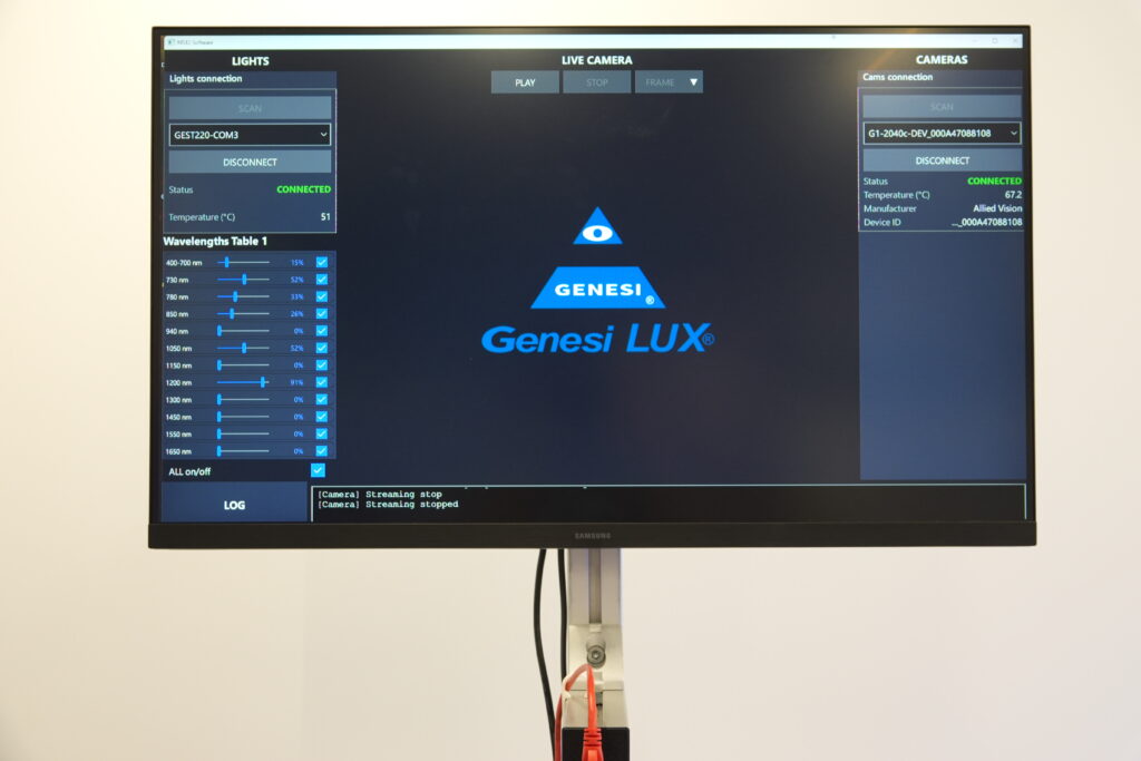 Software integrated multispectral system